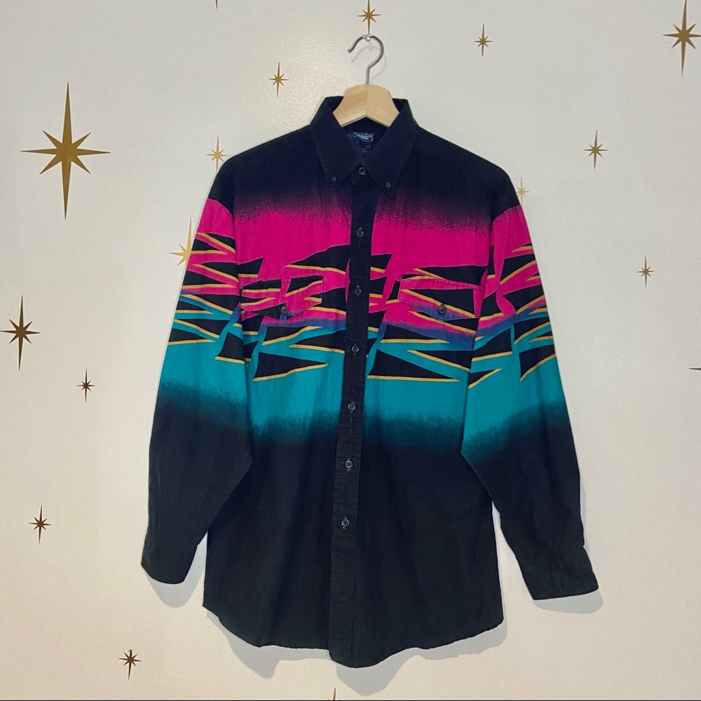 Vintage Brooks and Dunn Multicolor button up